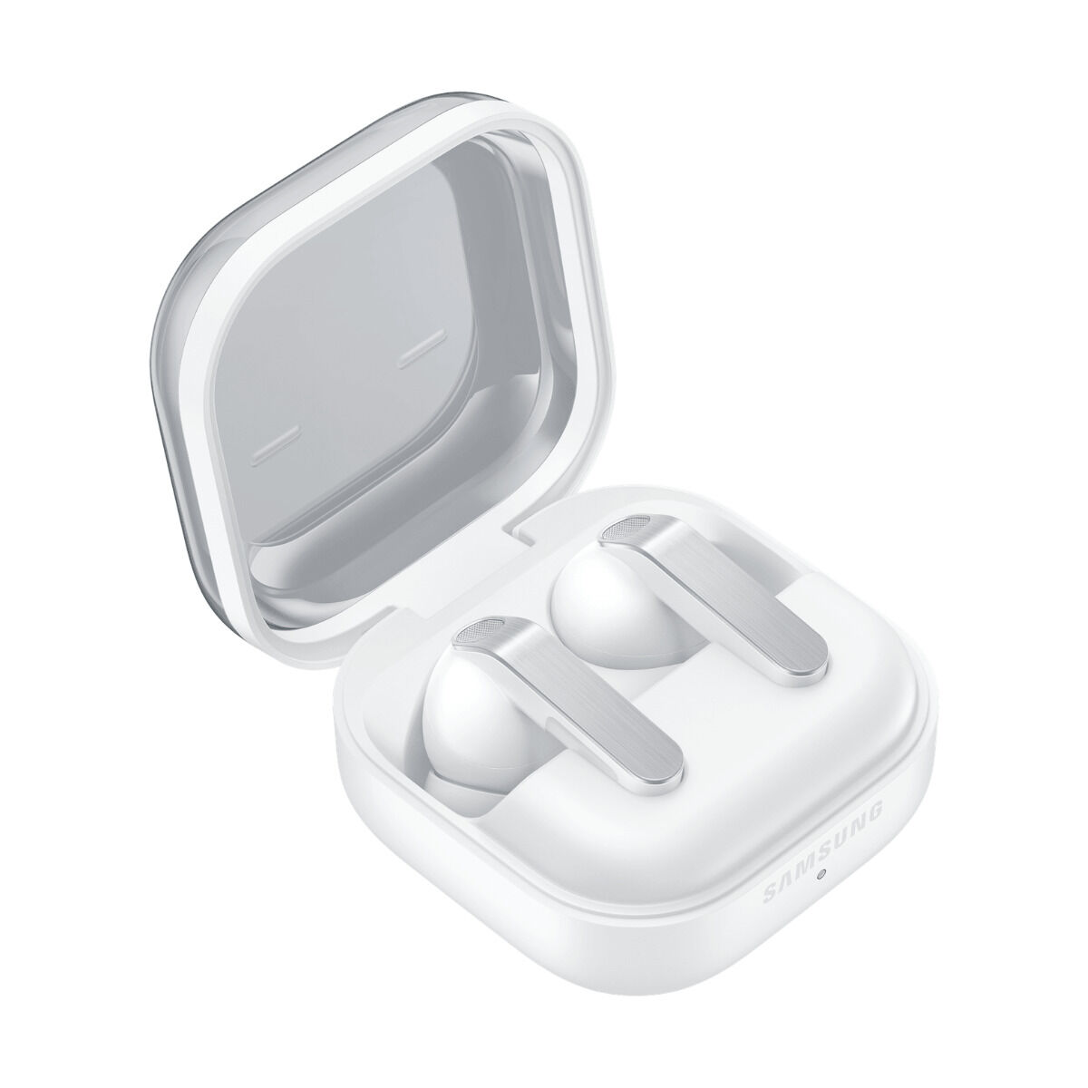 Căști fără fir cu carcasă de încărcare Samsung Galaxy Buds4 Pro R640 Alb