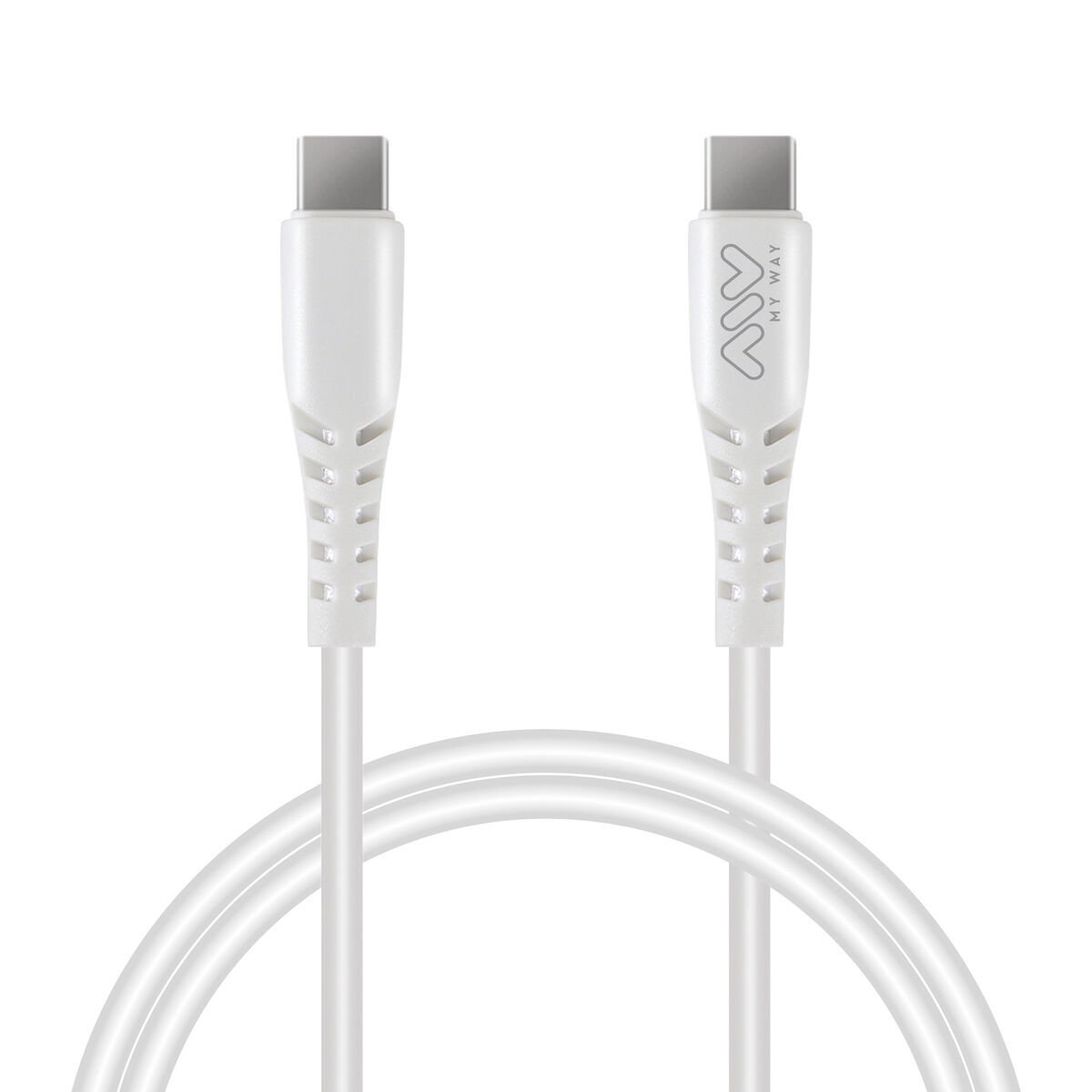 Cablu USB-C la USB-C Myway MWUSC0024 Alb