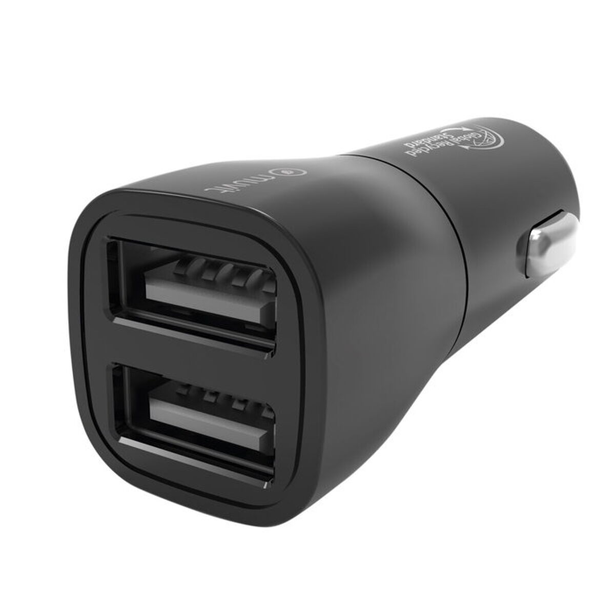 Încărcător USB pentru Mașină 2 Porturi Muvit Negru