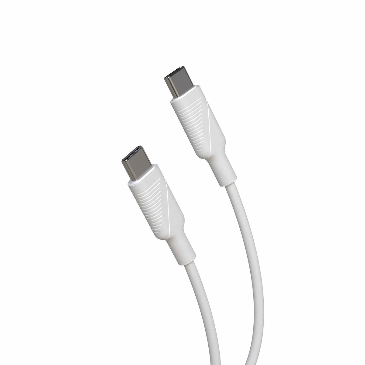 Cablu USB-C Muvit MCUSC0008 Alb Negru 1,2 m