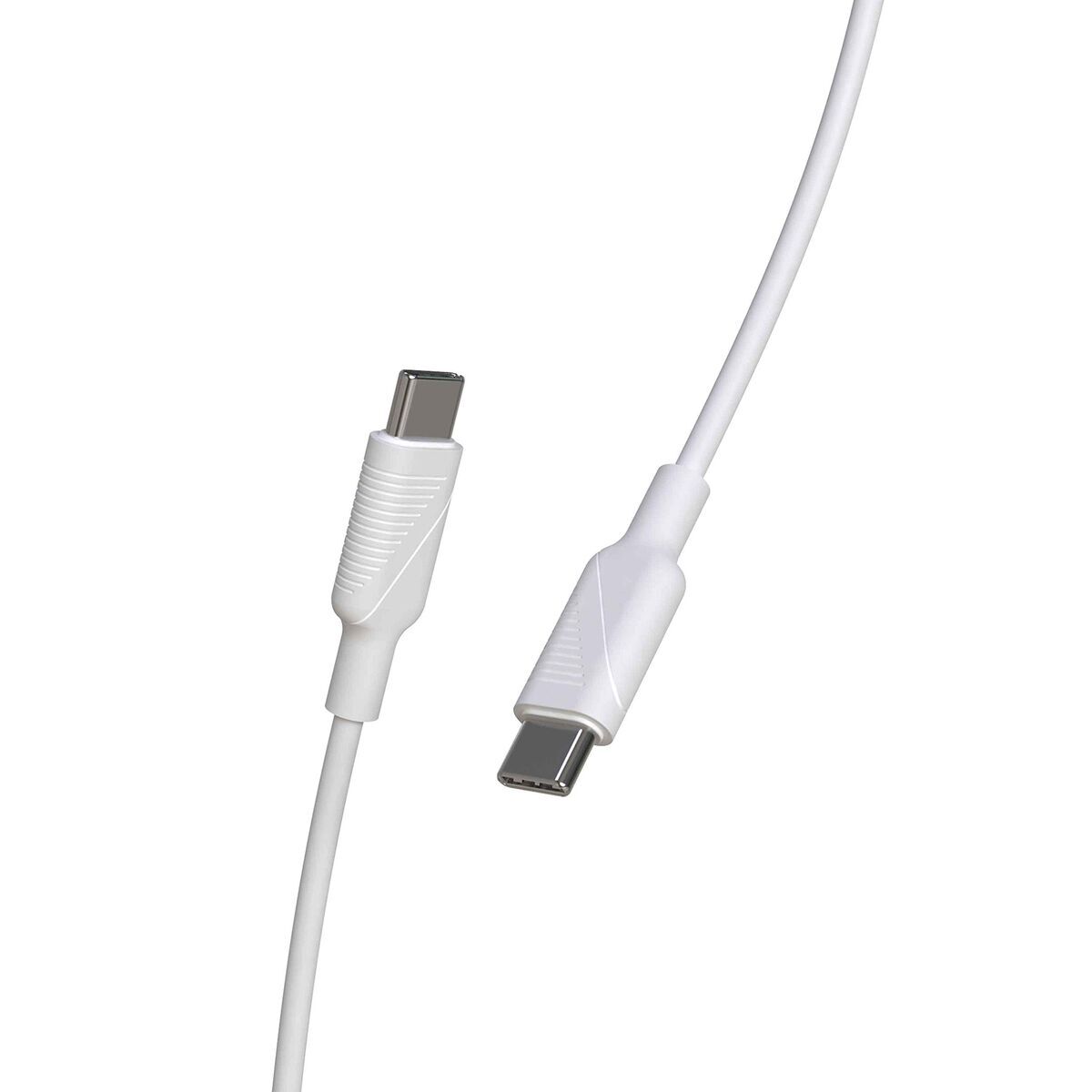 Cablu USB-C Muvit MCUSC0008 Alb Negru 1,2 m