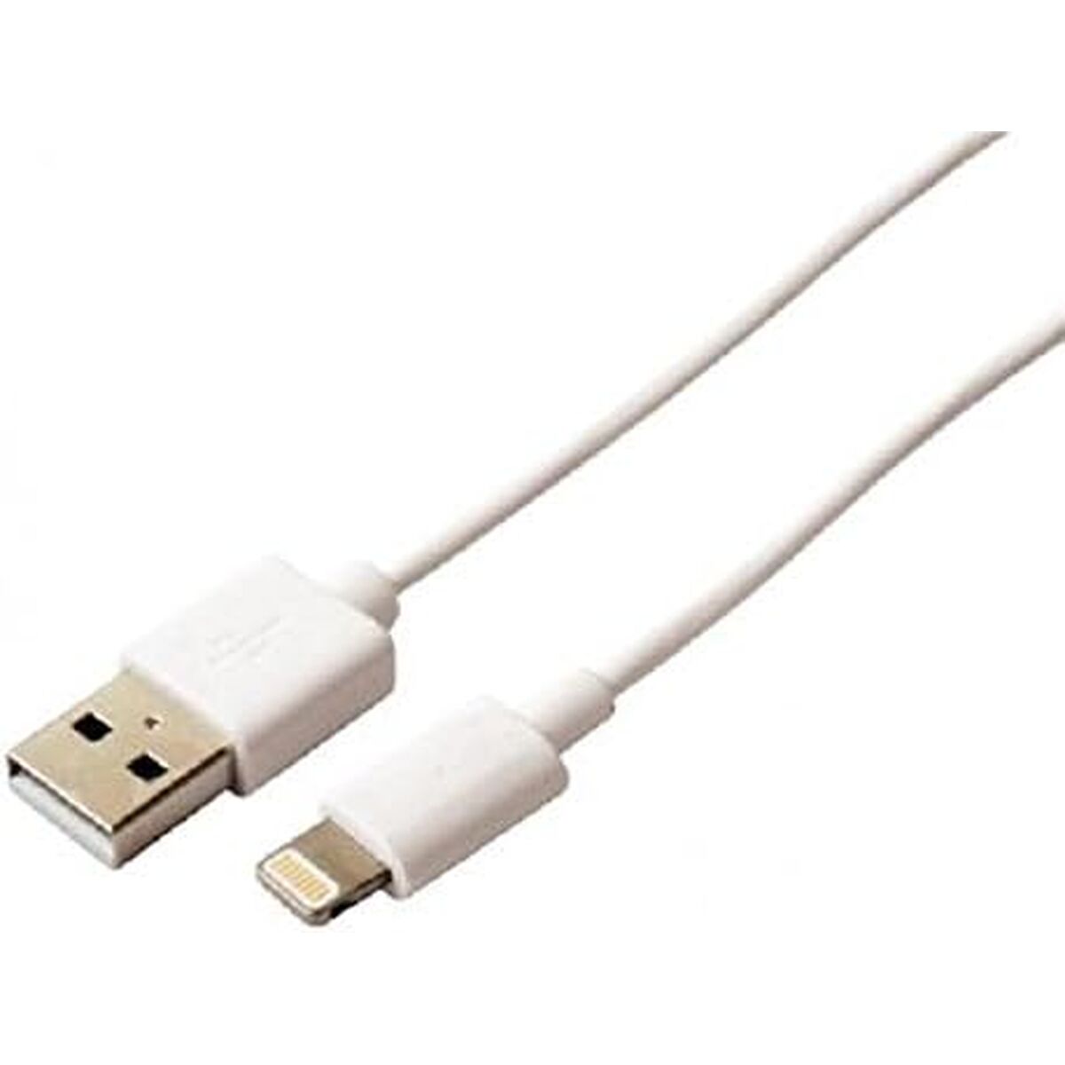 Cablu USB la Lightning Contact L0914CU01 Alb Negru