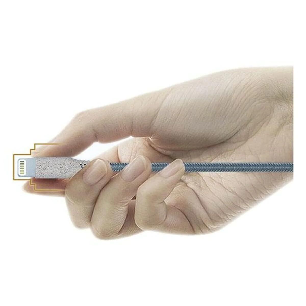 Cablu USB pentru iPad/iPhone KSIX B0914ECO02 Alb