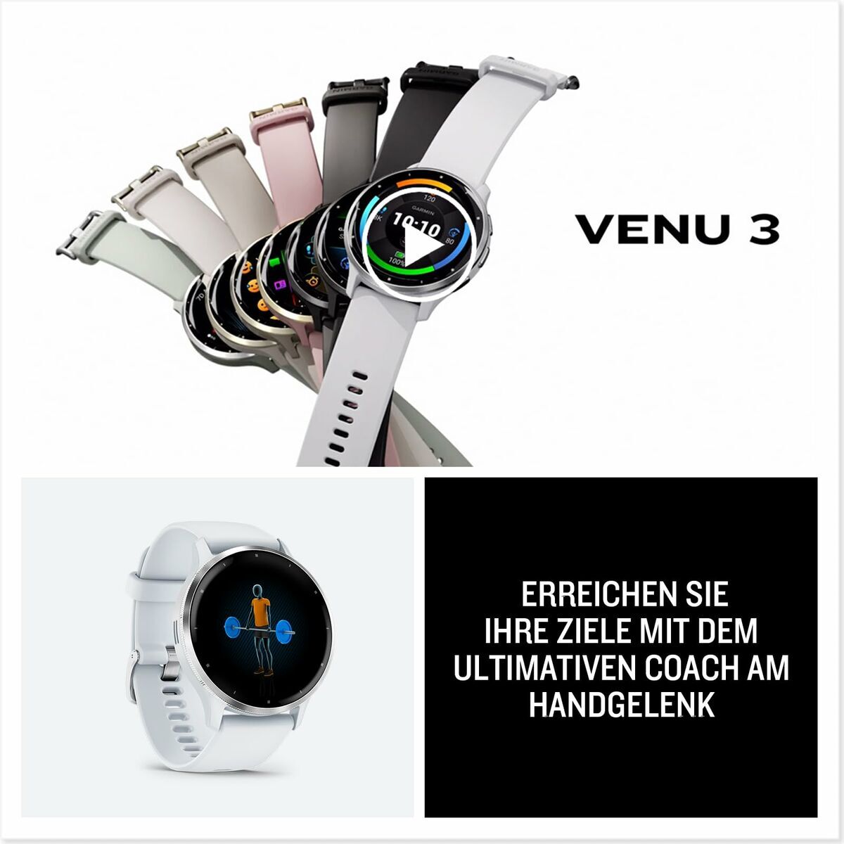 Smartwatch GARMIN Venu 3S Fildeș 1,2"