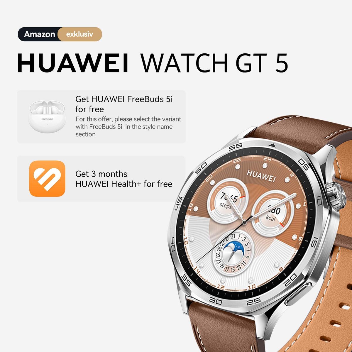 Smartwatch Huawei Watch GT 5 Maro 1,5'' 46 mm Ø 46 mm