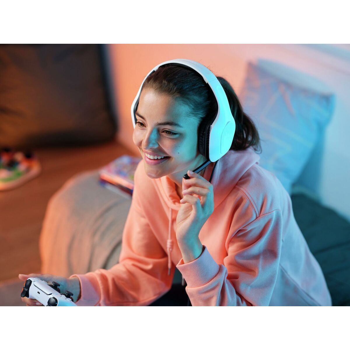 Căști cu Microfon Trust 415PS  Alb PlayStation 5