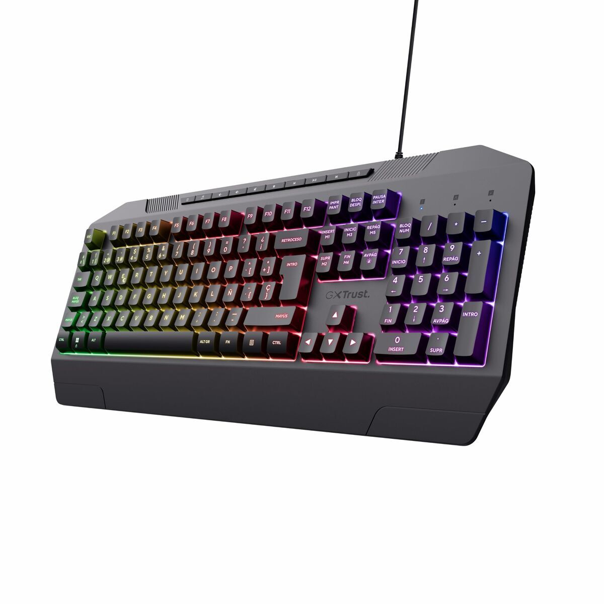 Tastatură Trust 24998 Negru Qwerty Spaniolă
