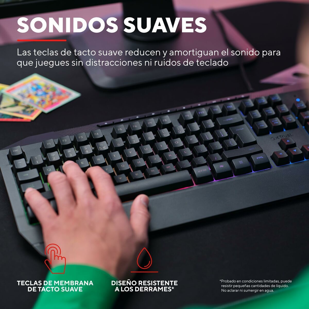 Tastatură Trust 24998 Negru Qwerty Spaniolă