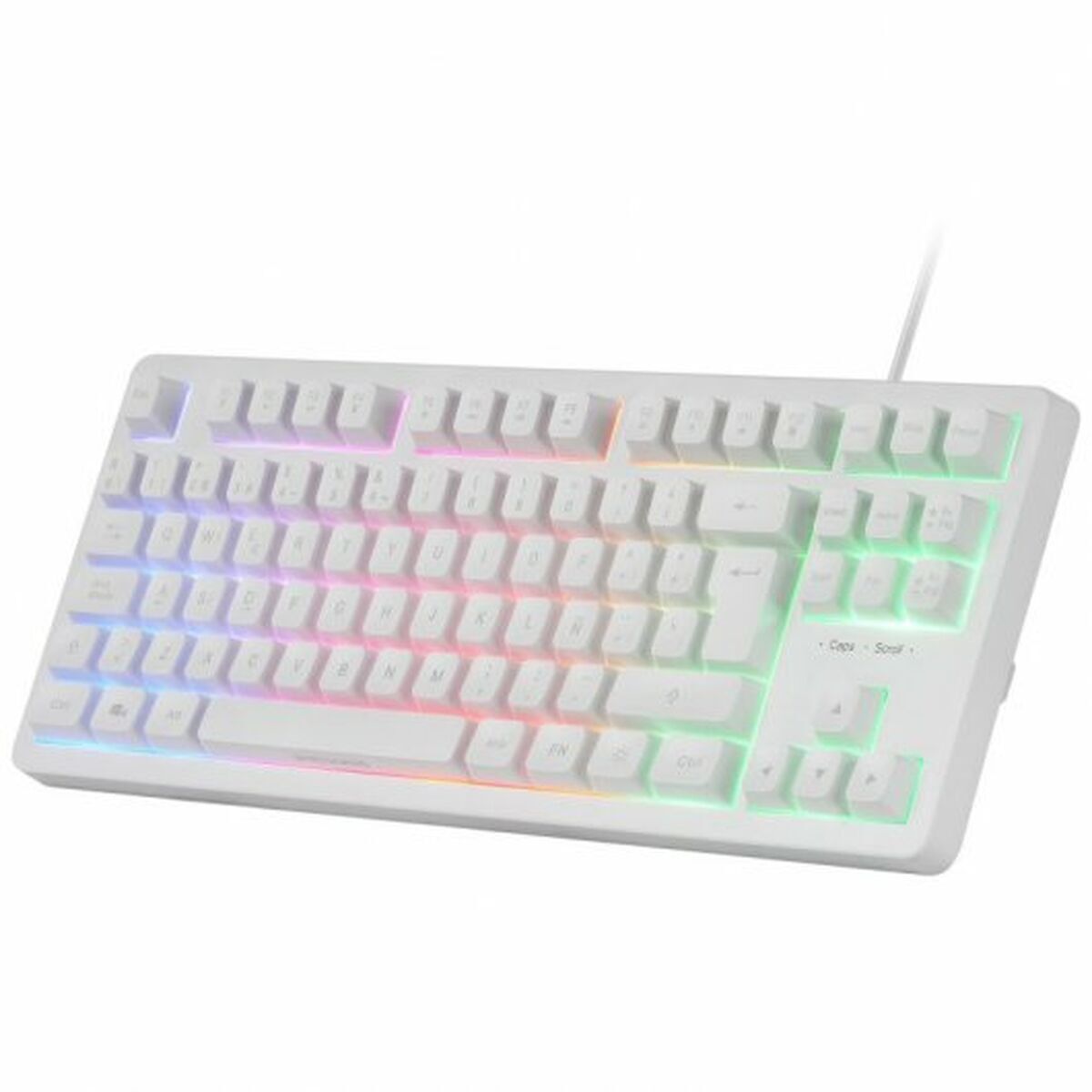 Tastatură și Mouse Mars Gaming MCPRGB3WES Qwerty Spaniolă Alb
