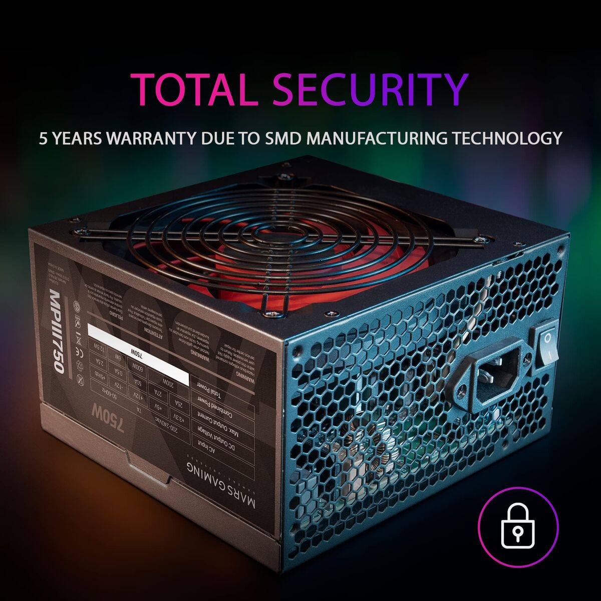 Sursă de Alimentare Mars Gaming MPIII750 ATX 750 W