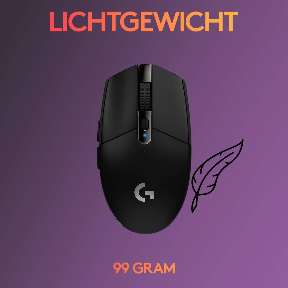 Mouse Gaming Logitech G305 12000 dpi Negru