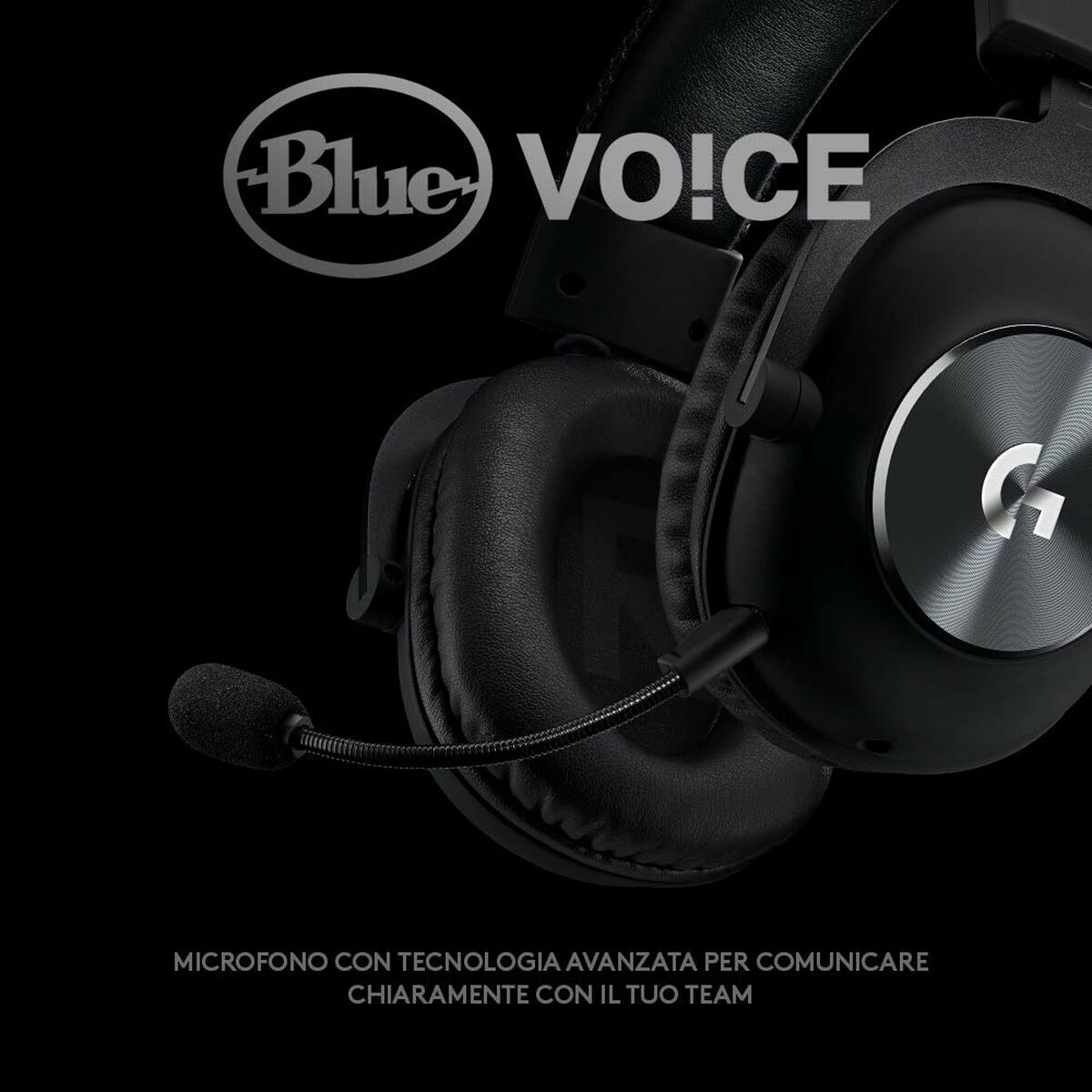 Căști cu Microfon Logitech PRO X Gaming Headset Negru