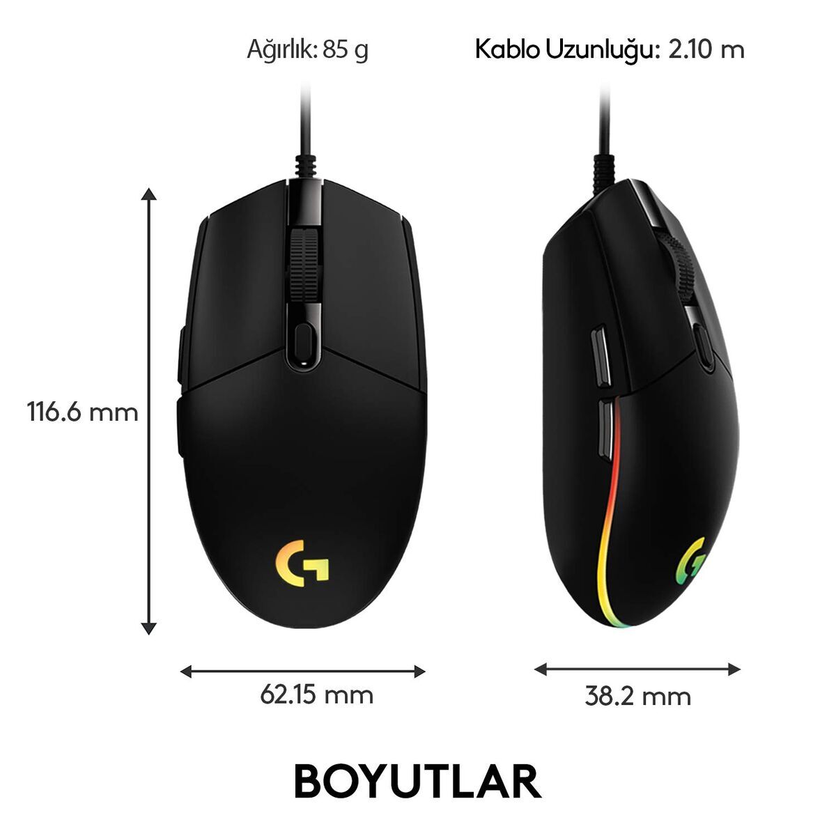 Mouse Gaming Logitech 910-005823 8000 dpi Negru Wireless