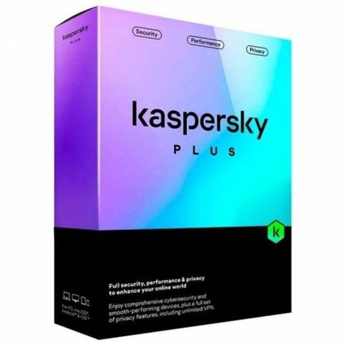 Software de Management Kaspersky Plus 3 Dispositivos Caja 1 año ESP