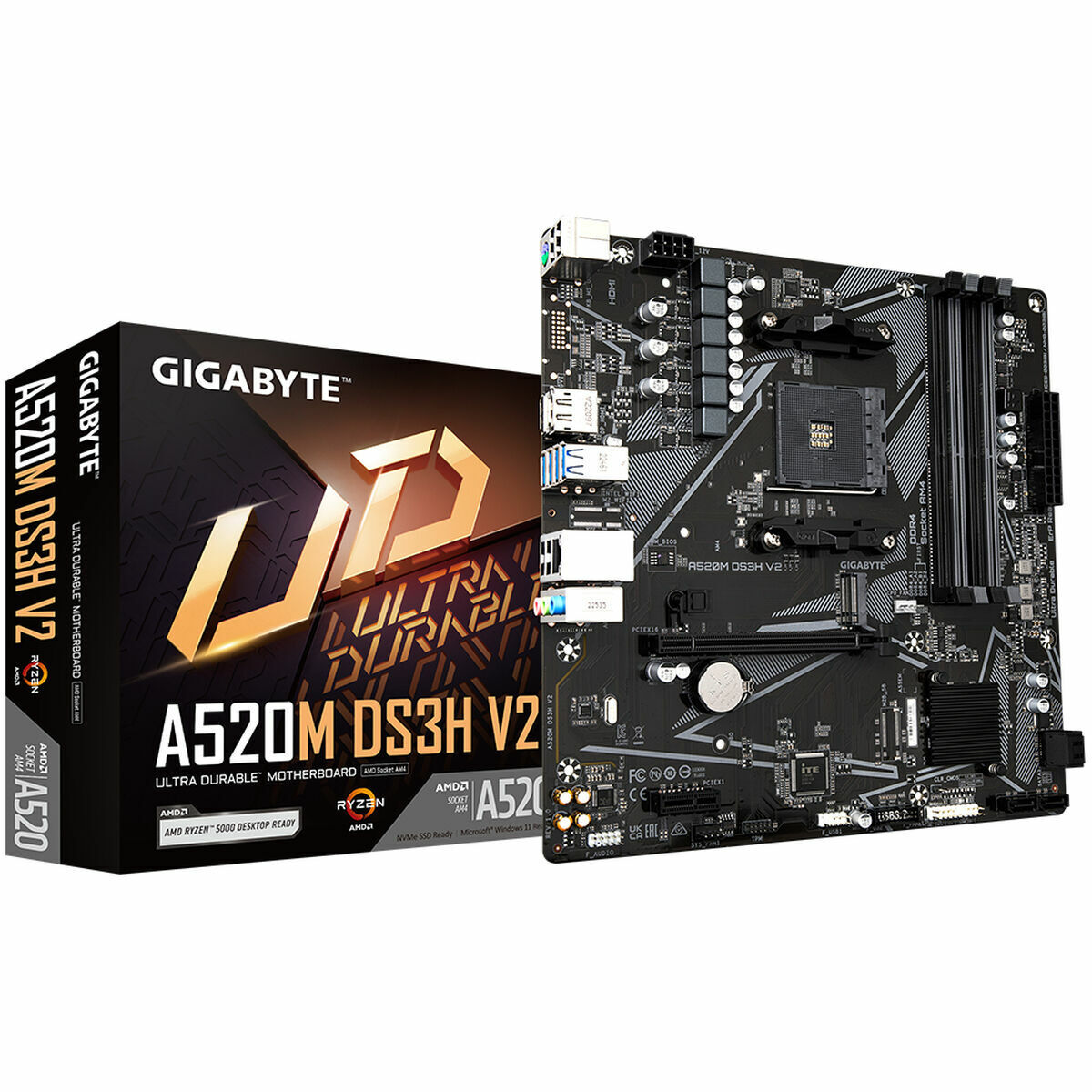 Placă de Bază Gigabyte A520M DS3H V2 AMD AM4