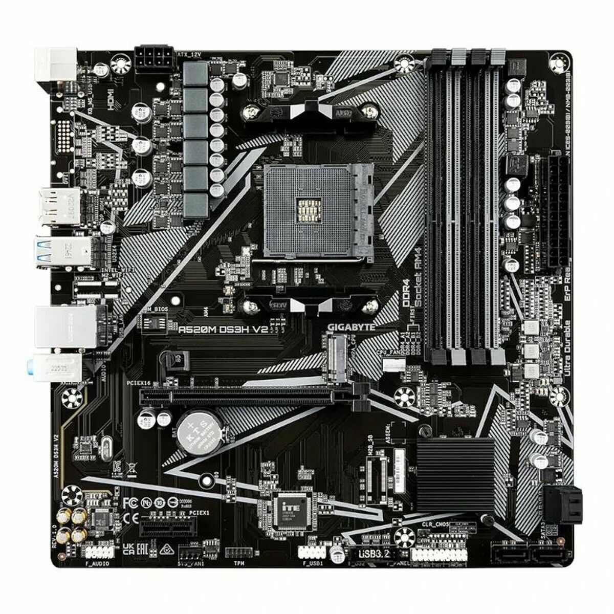 Placă de Bază Gigabyte A520M DS3H V2 AMD AM4