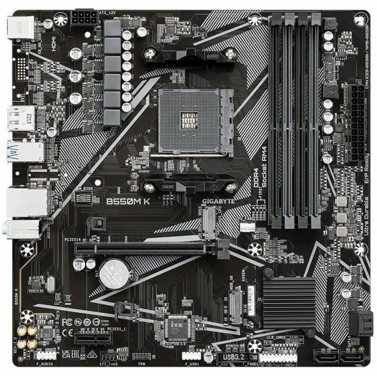 Placă de Bază Gigabyte B550M K 1.0 AMD B550 AMD AMD AM4