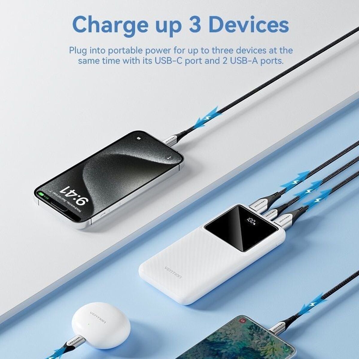 Powerbank Vention FHKB0 Negru