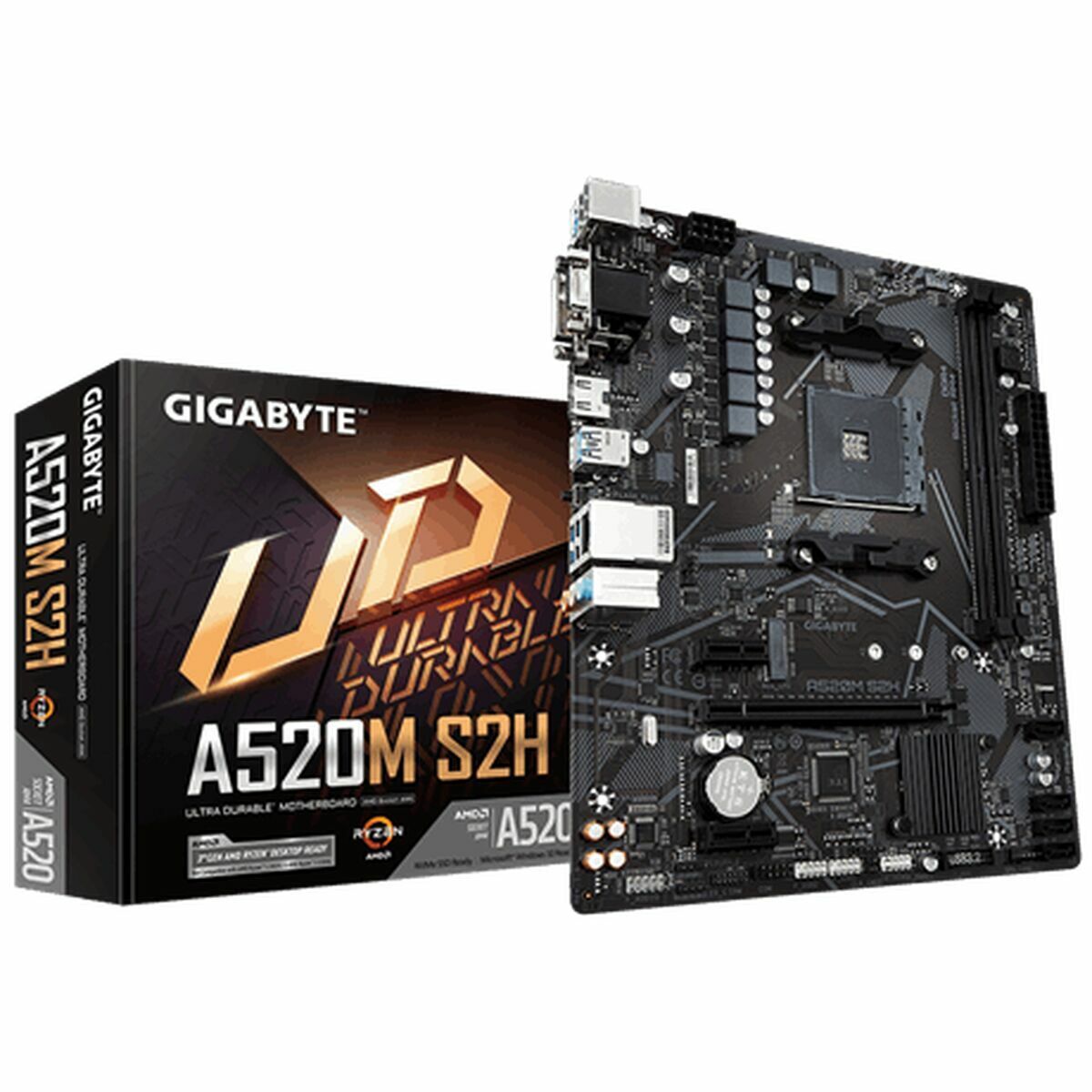 Placă de Bază Gigabyte A520M S2H AMD AM4 AMD A520 AMD