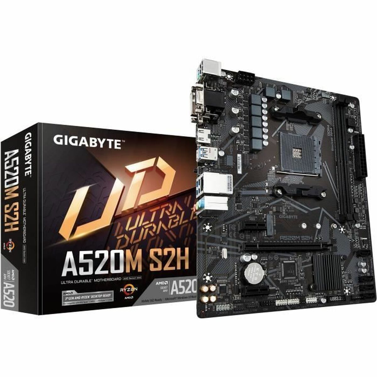 Placă de Bază Gigabyte A520M S2H AMD AM4 AMD A520 AMD