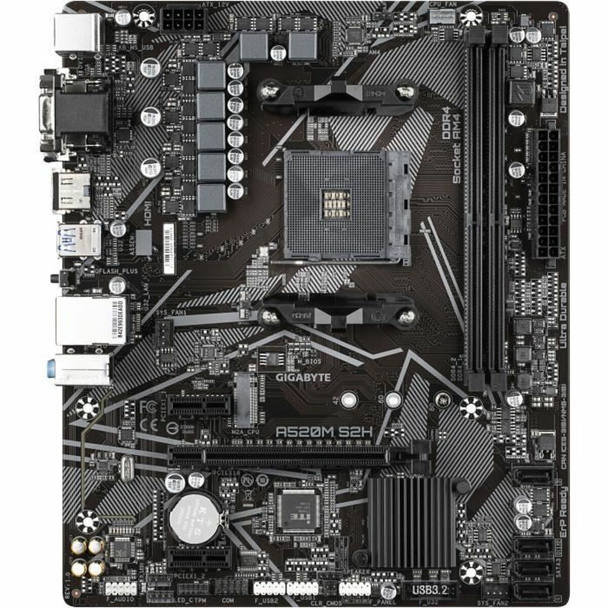 Placă de Bază Gigabyte A520M S2H AMD AM4 AMD A520 AMD