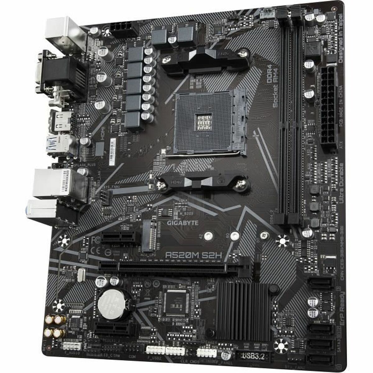 Placă de Bază Gigabyte A520M S2H AMD AM4 AMD A520 AMD
