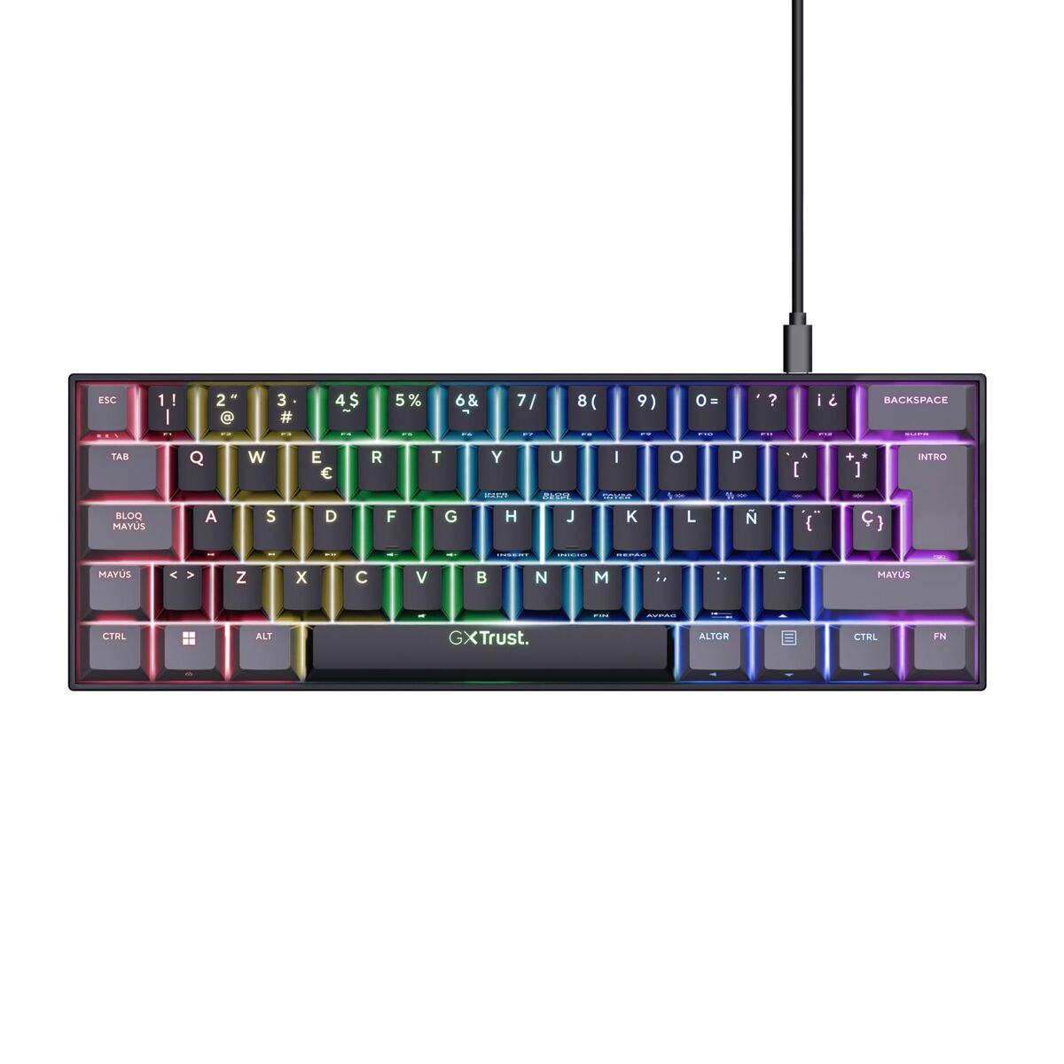 Tastatură mecanică Trust GXT 867 Acira Negru