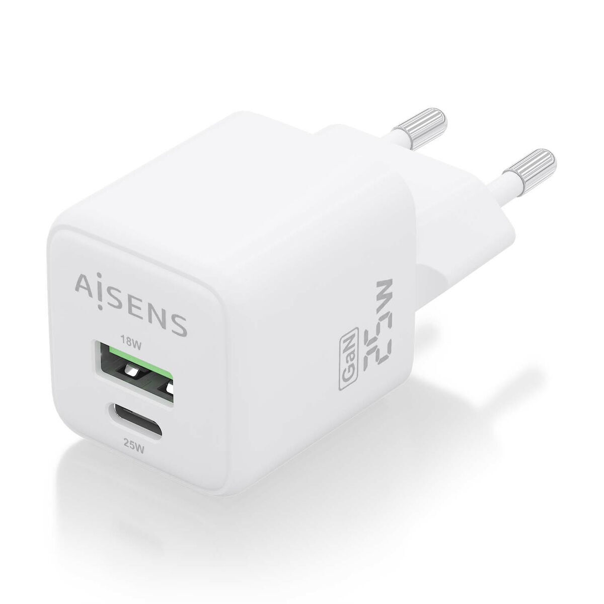 Încărcător de Perete Aisens ASCH-25W2P014-W Alb Multicolor 25 W