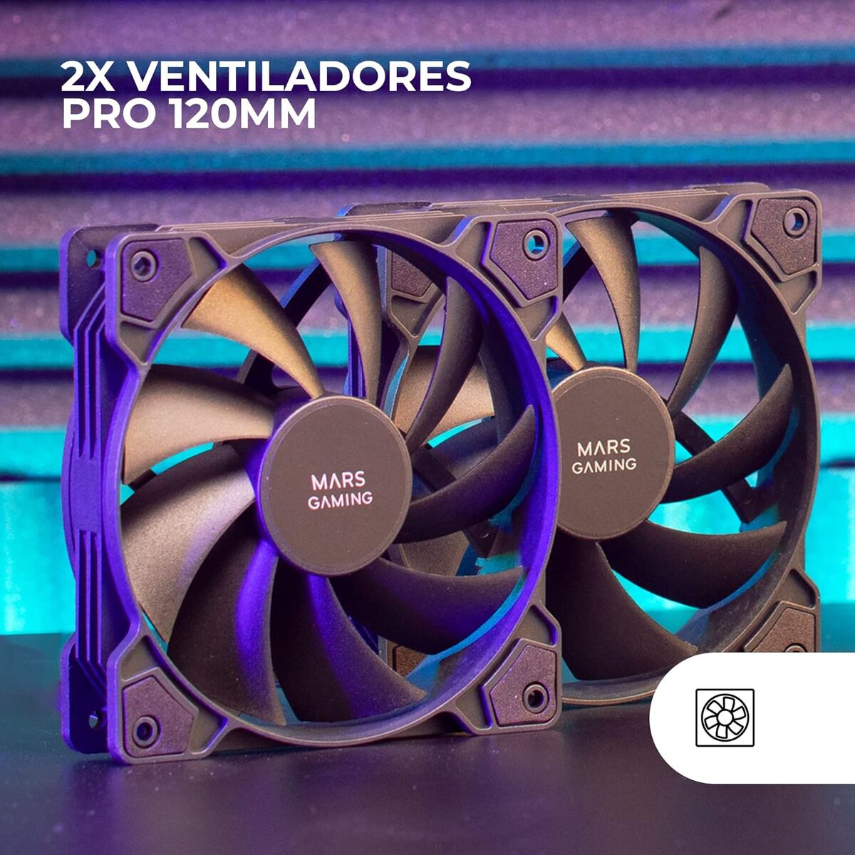 Ventilator de Unitate Mars Gaming MFPROX2 Ø 12 cm