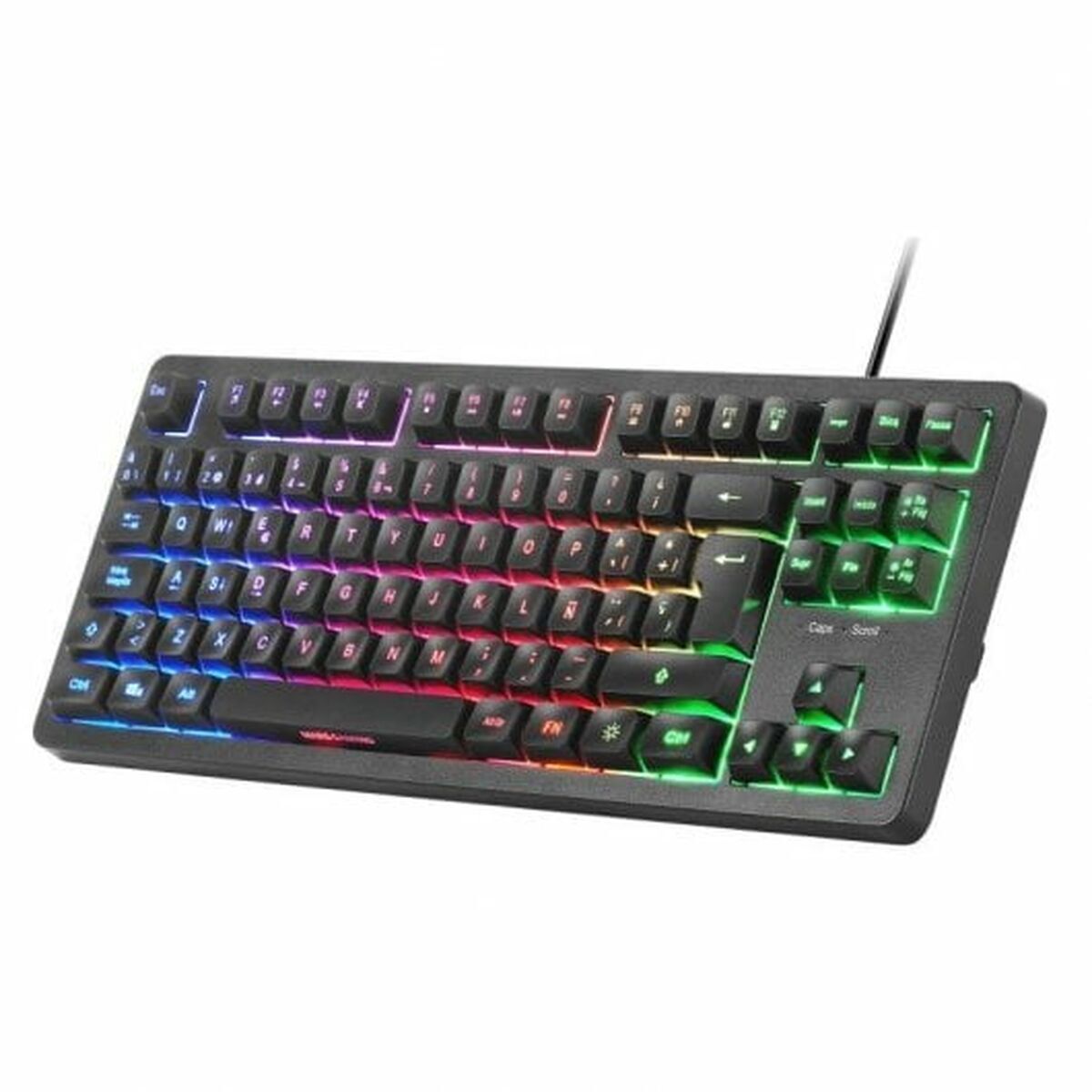 Tastatură Mars Gaming MK023ES Negru Qwerty Spaniolă