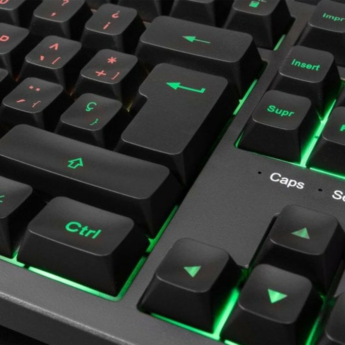 Tastatură Mars Gaming MK023ES Negru Qwerty Spaniolă