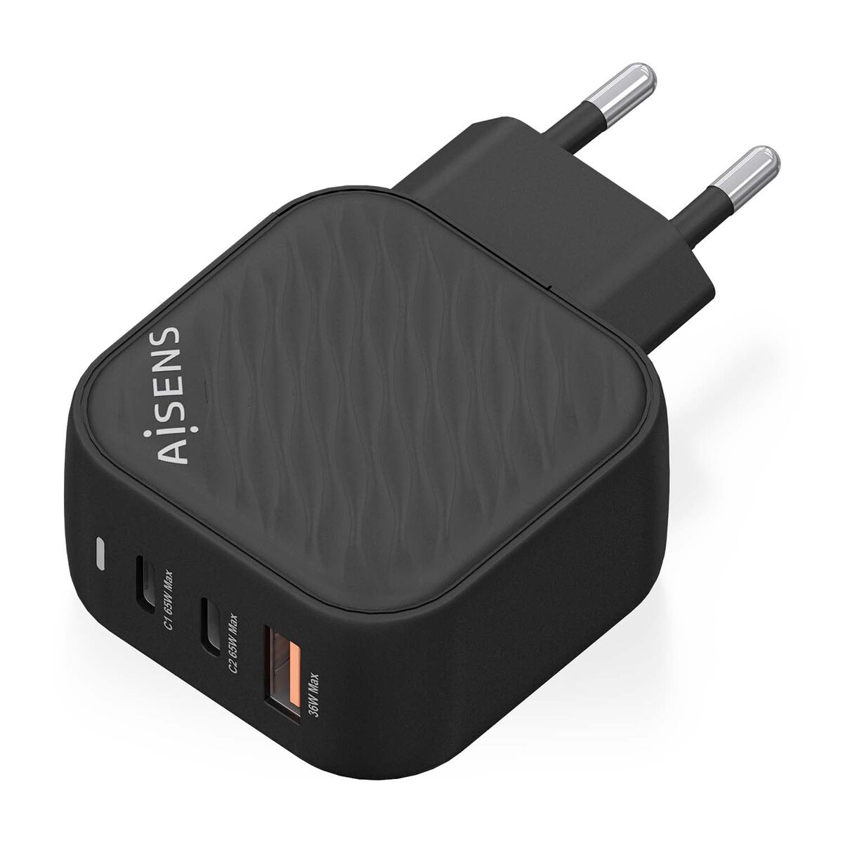 Încărcător de Perete Aisens ASCH-65W3P027-BK Negru Multicolor 65 W