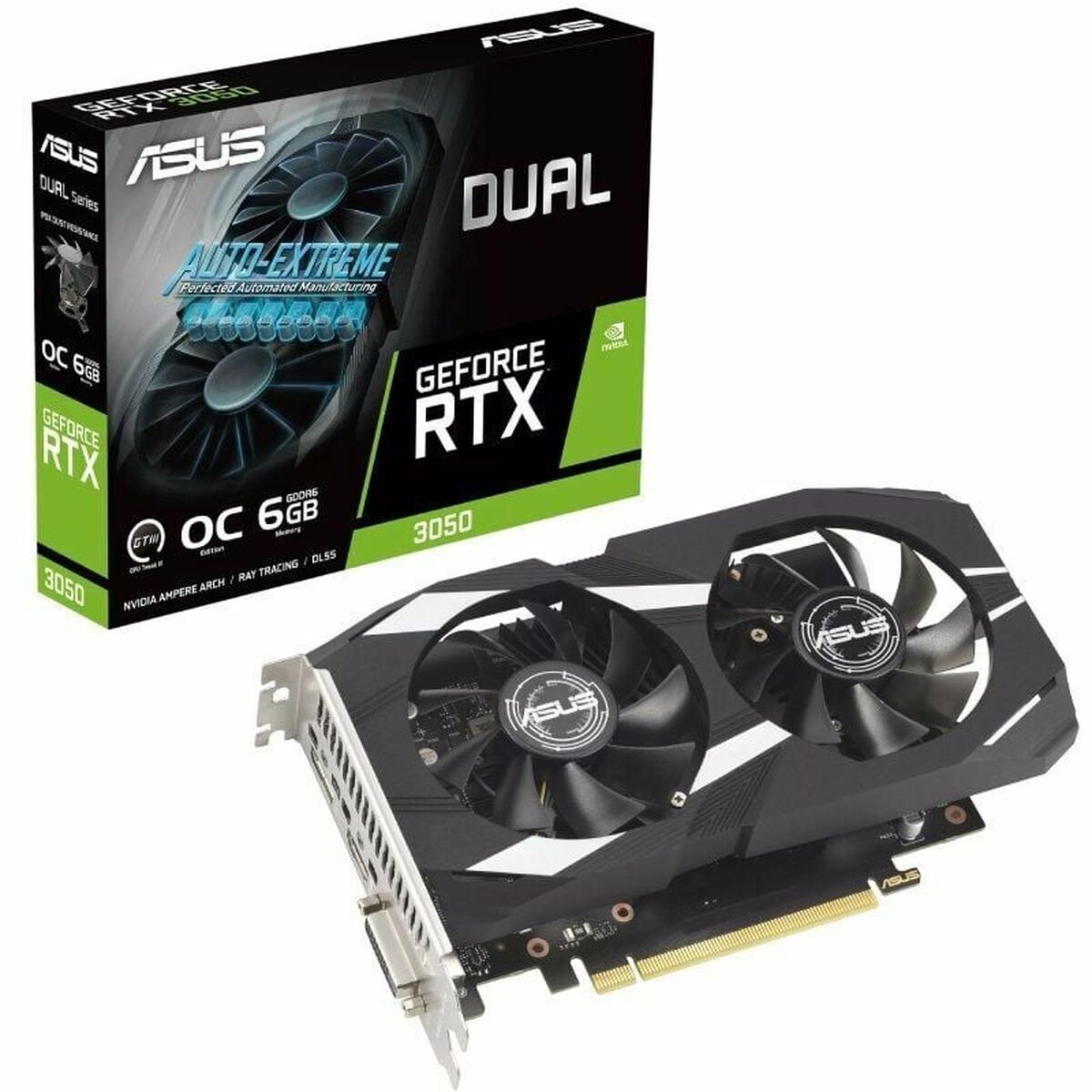 Placă Grafică Asus Dual GeForce Nvidia GeForce RTX 3050 6 GB GDDR6