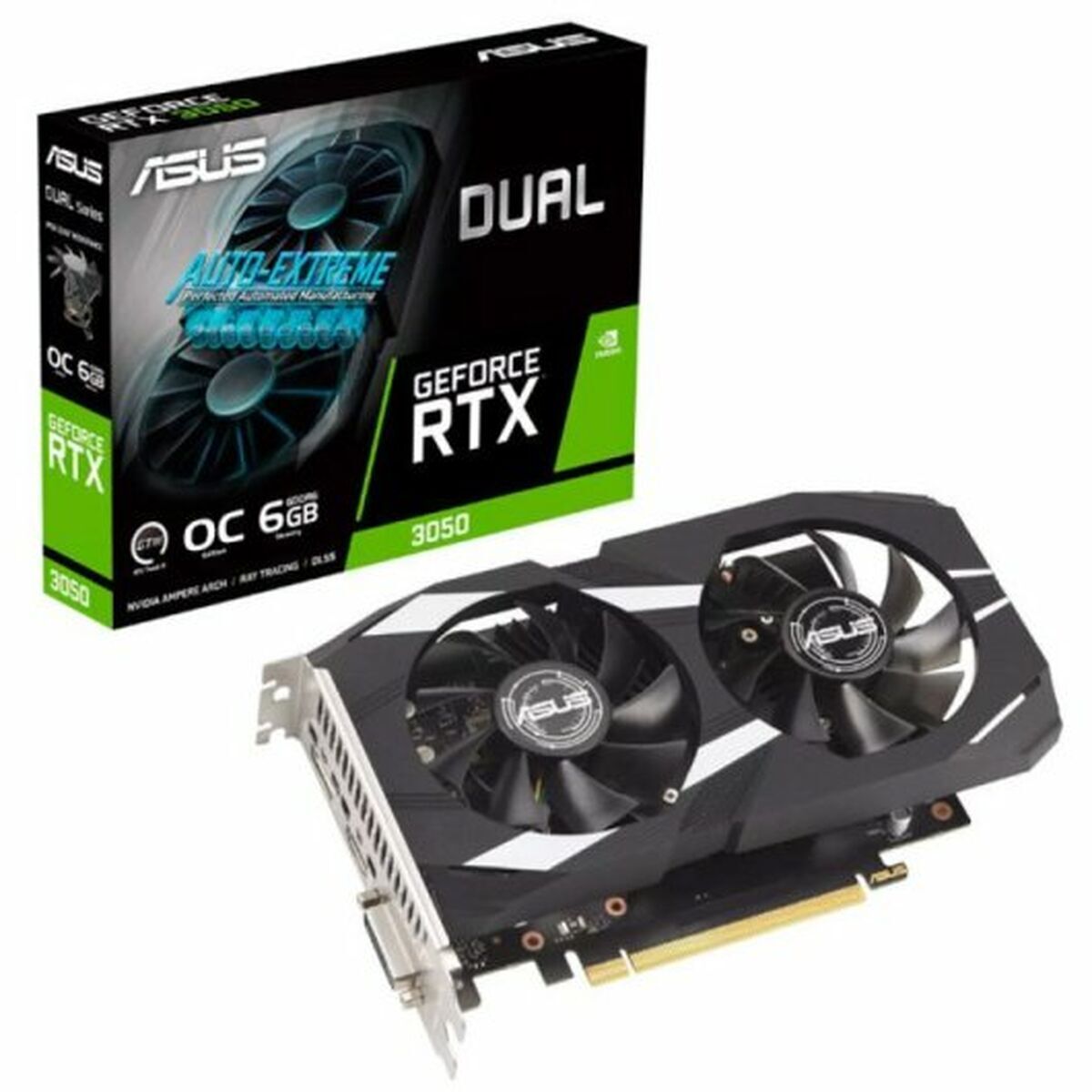 Placă Grafică Asus Dual GeForce Nvidia GeForce RTX 3050 6 GB GDDR6