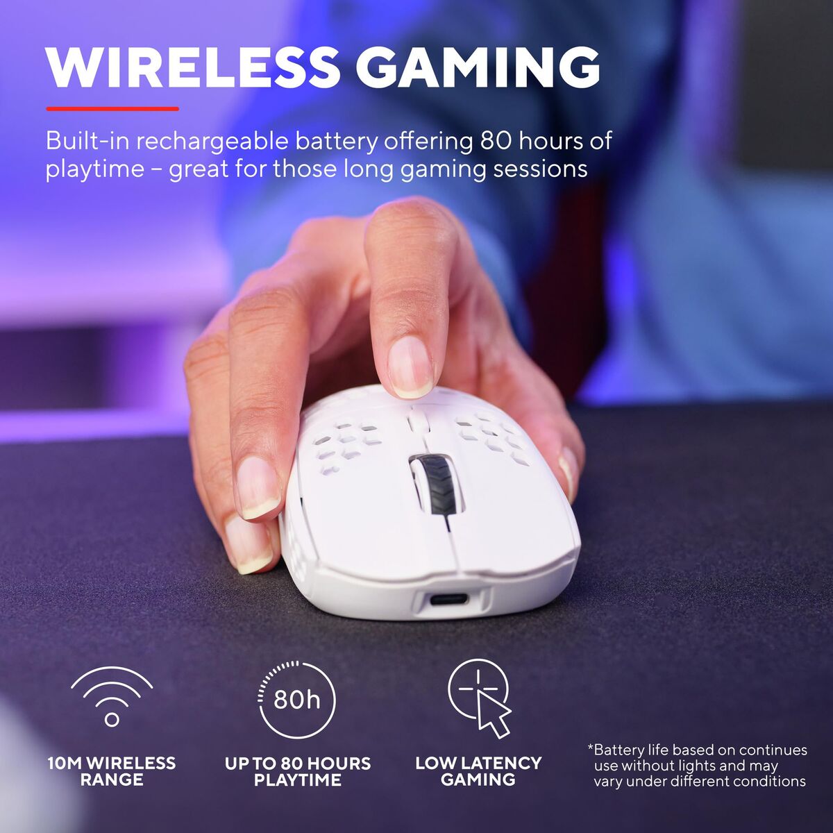 Mouse Gaming Trust GXT 929 4800 dpi Alb