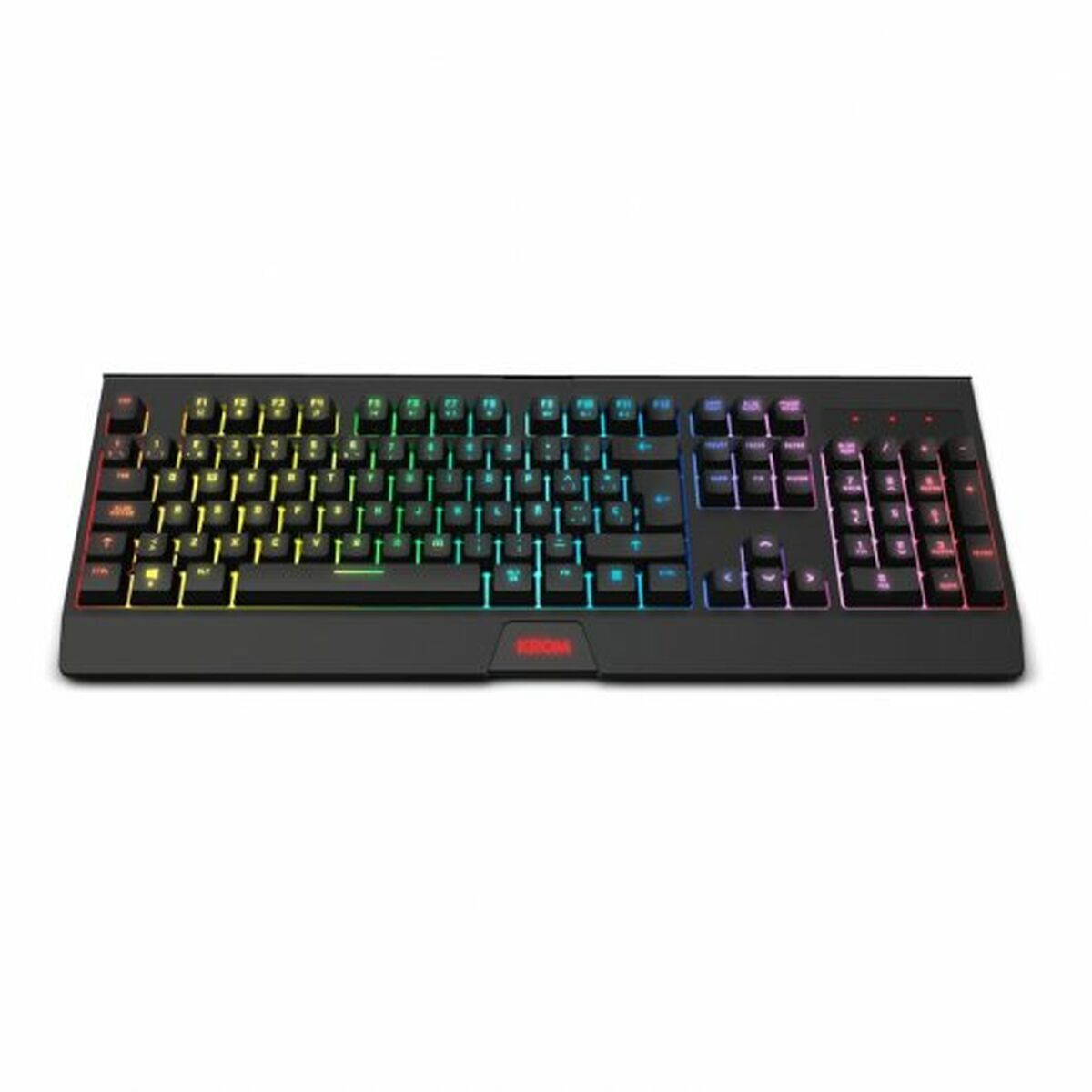 Tastatură și Mouse Krom Kabala Negru Multicolor Qwerty Spaniolă
