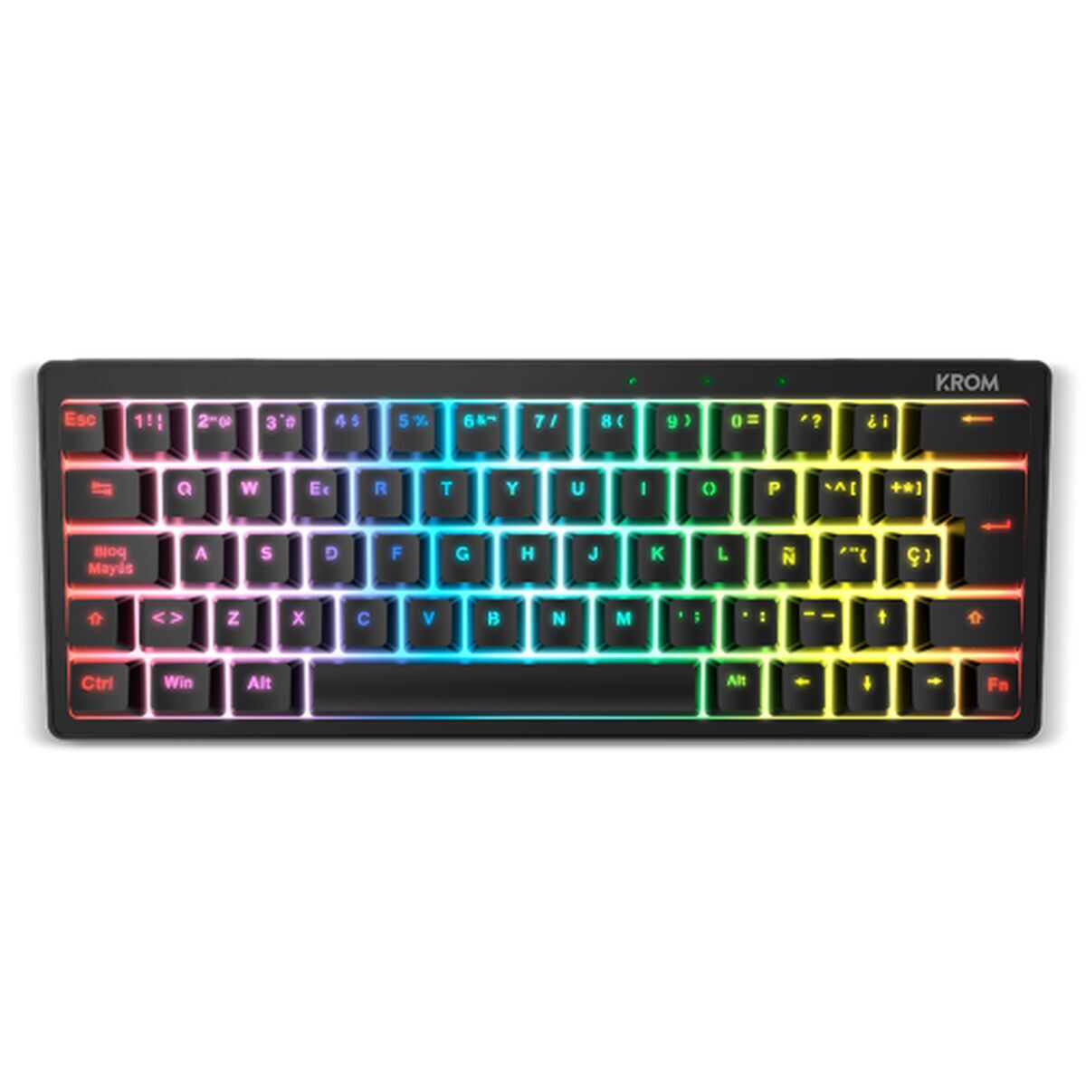 Tastatură Krom Kreator Qwerty Spaniolă Negru Mecanic