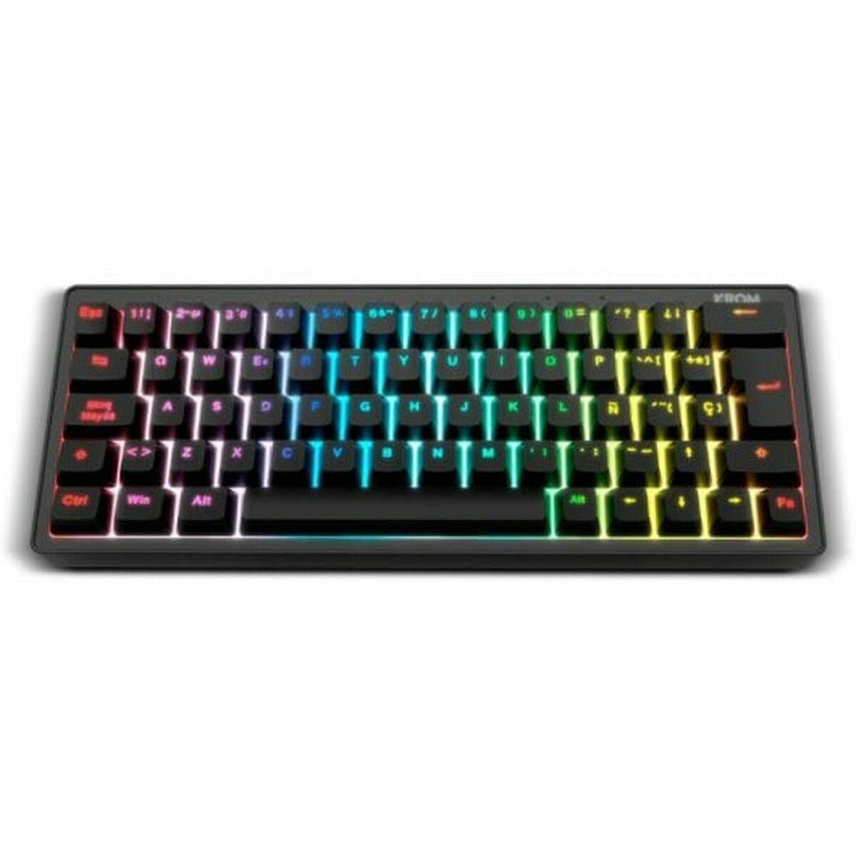 Tastatură Krom Kreator Qwerty Spaniolă Negru Mecanic