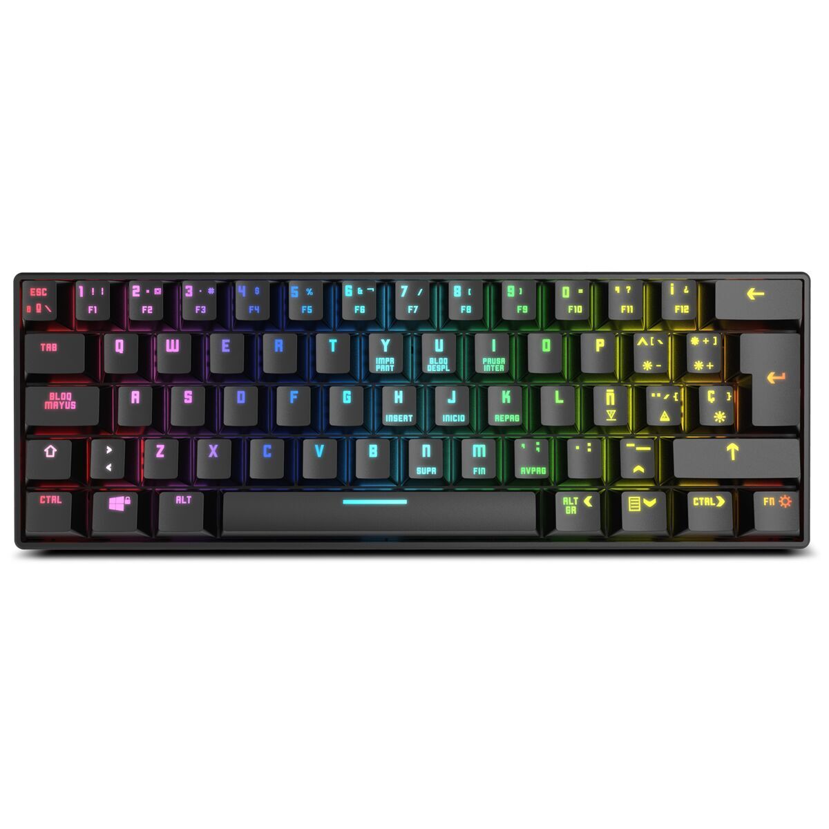 Tastatură Krom Kluster Negru RGB