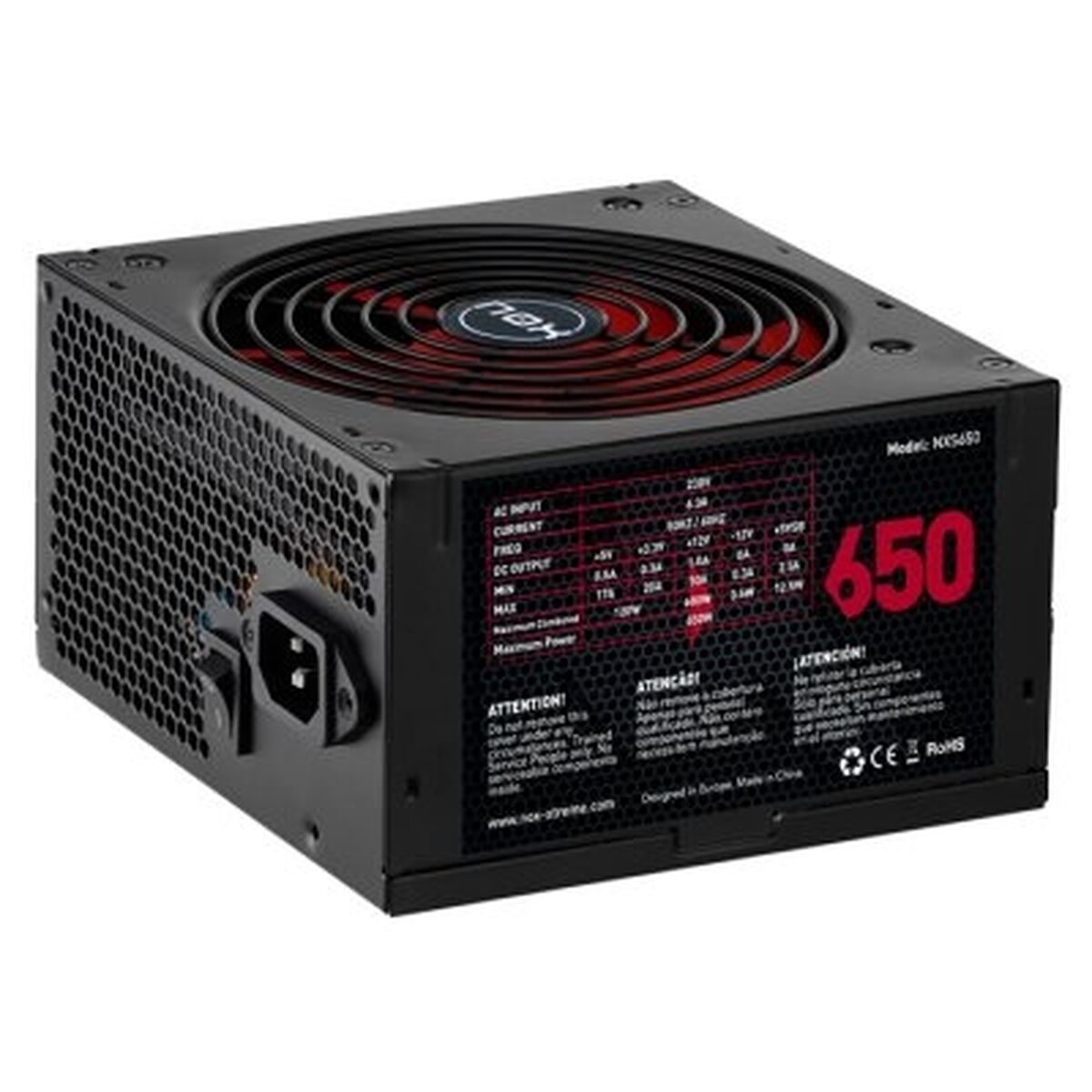 Sursă de Alimentare Nox NXS650 600 W 650 W