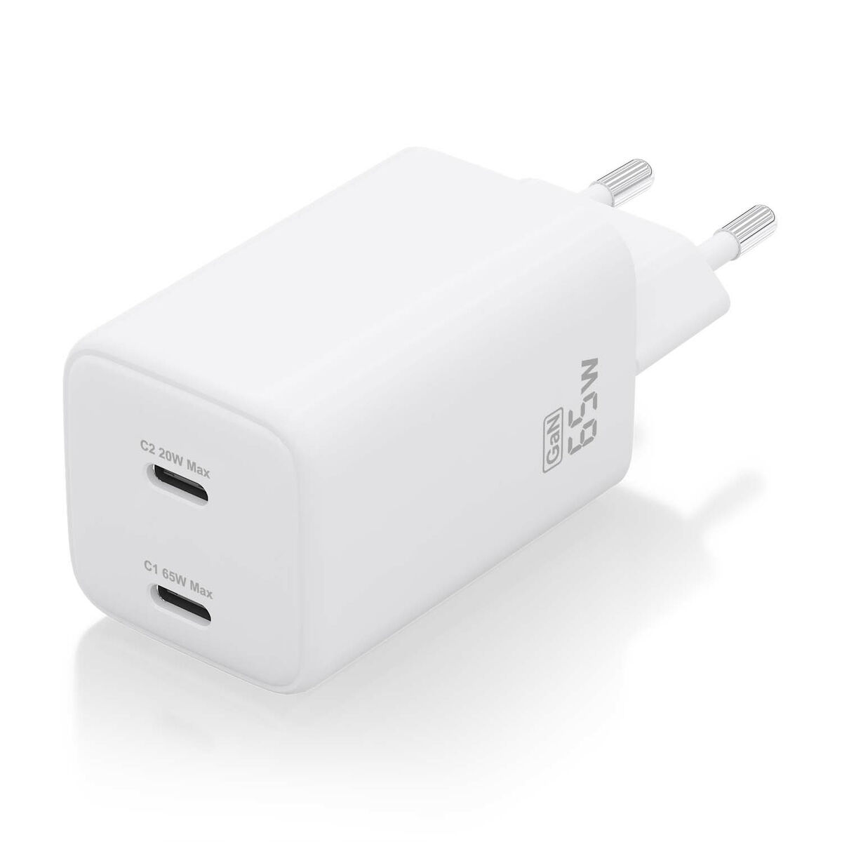 Încărcător de Perete Aisens ASCH-65W2P039-W Alb Multicolor 65 W