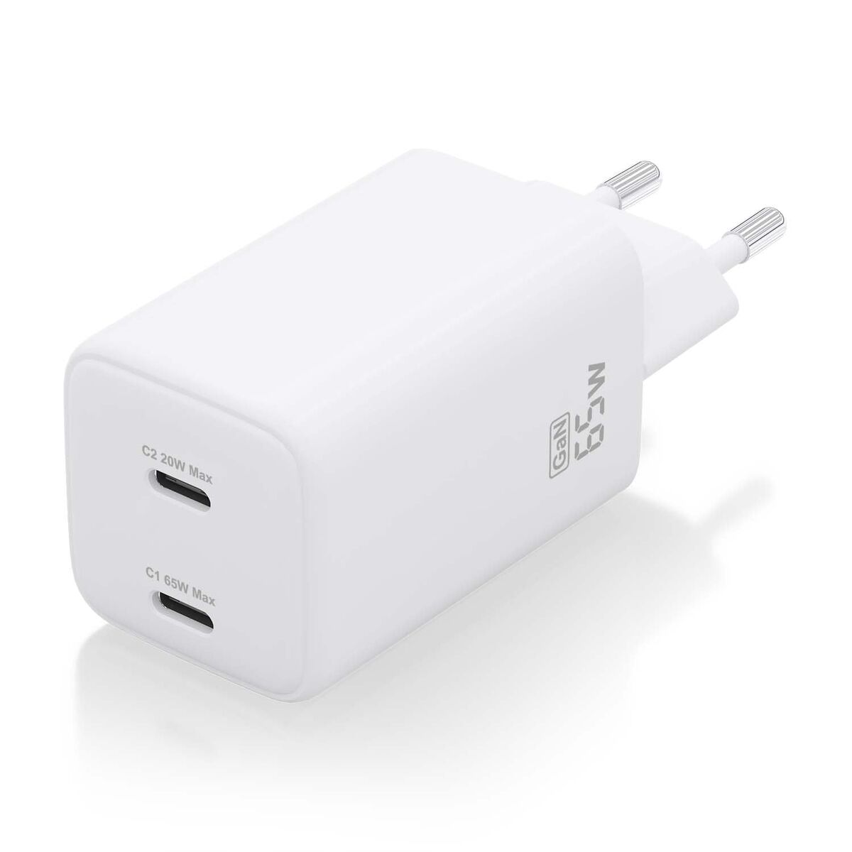 Încărcător de Perete Aisens ASCH-65W2P039-W Alb Multicolor 65 W