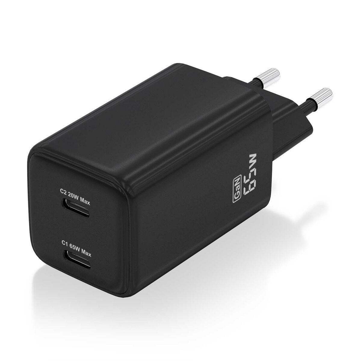 Încărcător de Perete Aisens ASCH-65W2P040-BK Negru Multicolor 65 W
