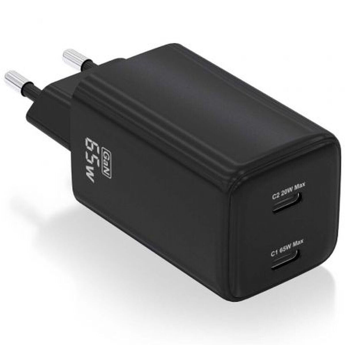 Încărcător de Perete Aisens ASCH-65W2P040-BK Negru Multicolor 65 W