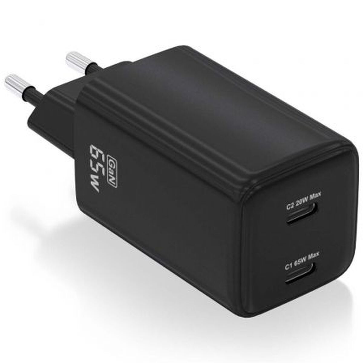 Încărcător de Perete Aisens ASCH-65W2P040-BK Negru Multicolor 65 W