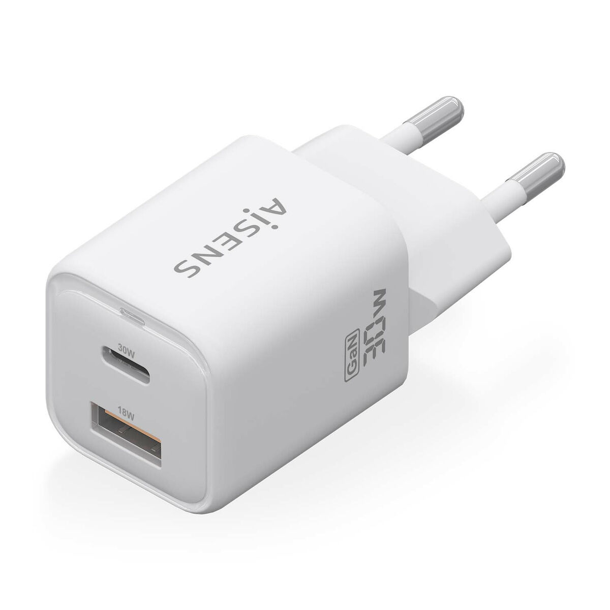 Încărcător de Perete Aisens ASCH-30W2P020-W Alb Multicolor 33 W