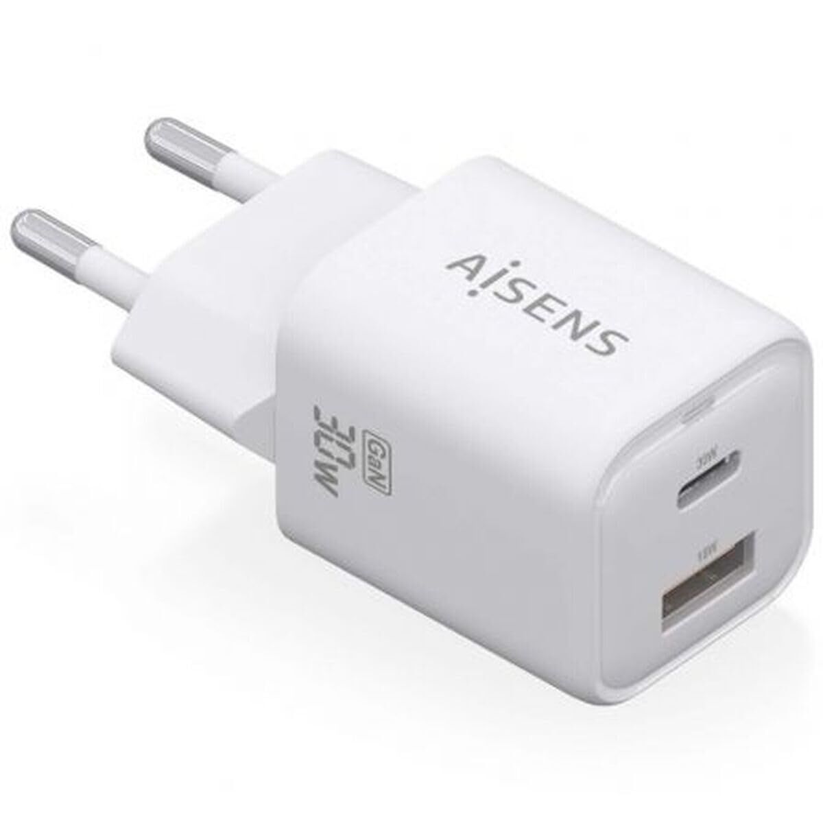 Încărcător de Perete Aisens ASCH-30W2P020-W Alb Multicolor 33 W