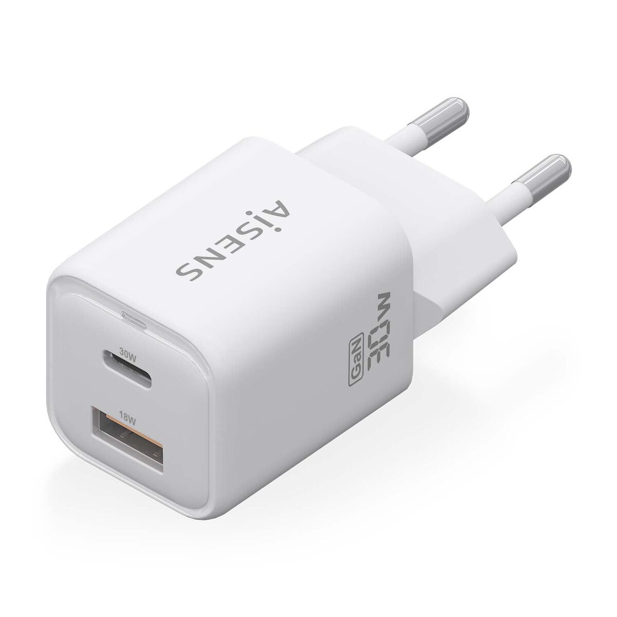 Încărcător de Perete Aisens ASCH-30W2P020-W Alb Multicolor 33 W
