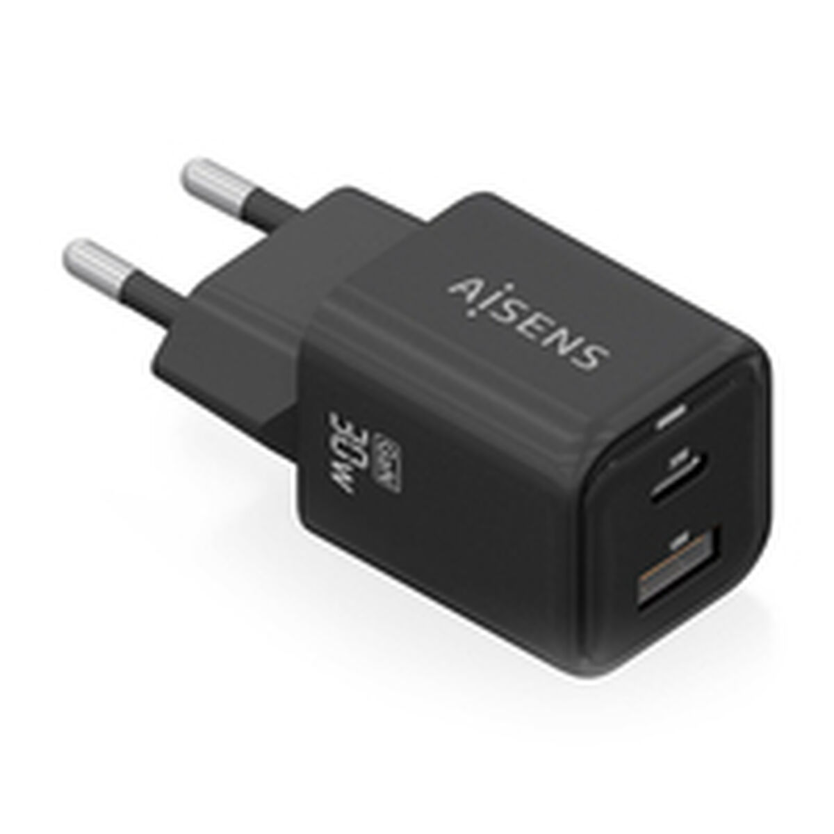Încărcător de Perete Aisens ASCH-30W2P021-BK Negru Multicolor 33 W