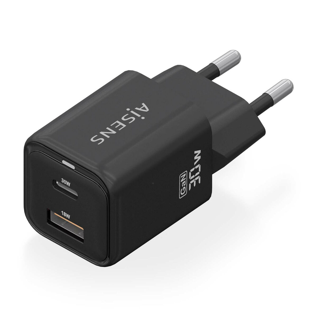 Încărcător de Perete Aisens ASCH-30W2P021-BK Negru Multicolor 33 W